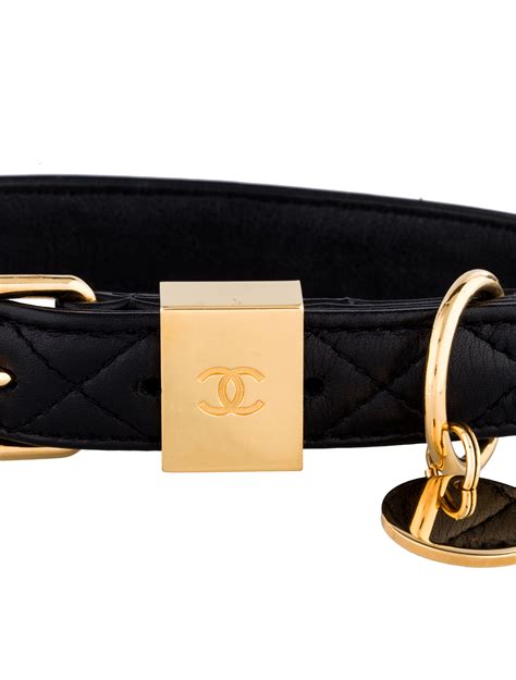 chanel quilted dog collar|coco Chanel dog accessories.